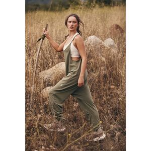 Free People Movement Hot Shot Jumpsuit Sea Grass Size Large NWT